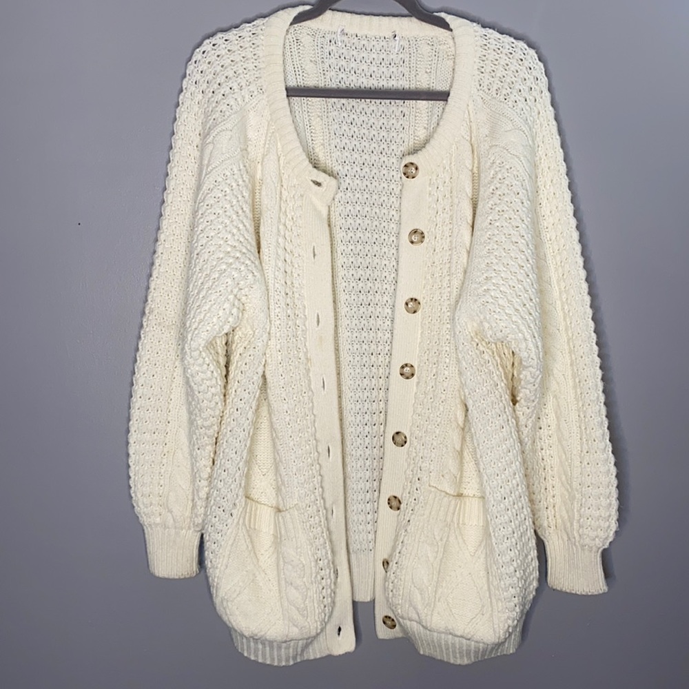 vintage thrifted knitted cardigan